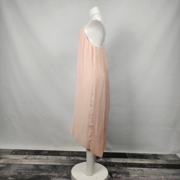 Sam Edelman Blush Pink Pleated Dress Size 12 - Picture 5 of 11